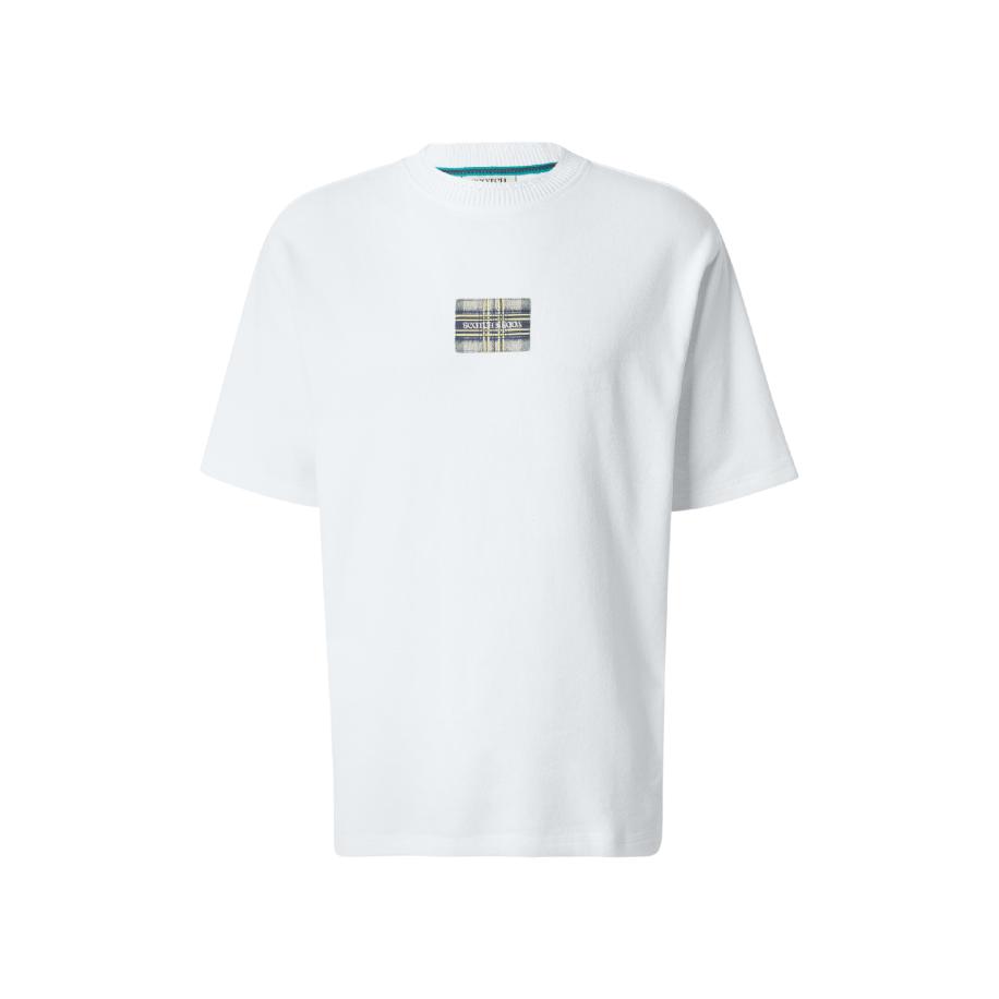 Scotch & Soda SCOTCH & SODA Shirt beige / navy / lichtgeel / wit -