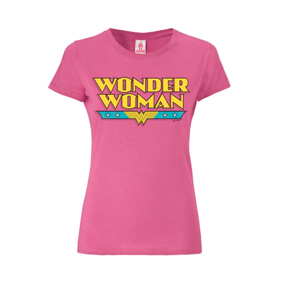 LOGOSHIRT Shirt Wonder Woman pink Roze