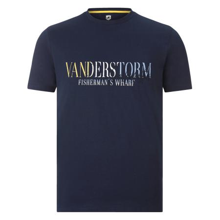 jan vanderstorm Jan Vanderstorm Shirt Bergthor donkerblauw