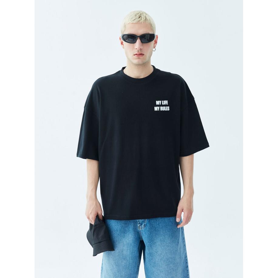 VAMOS CLO Shirt zwart / wit Zwart