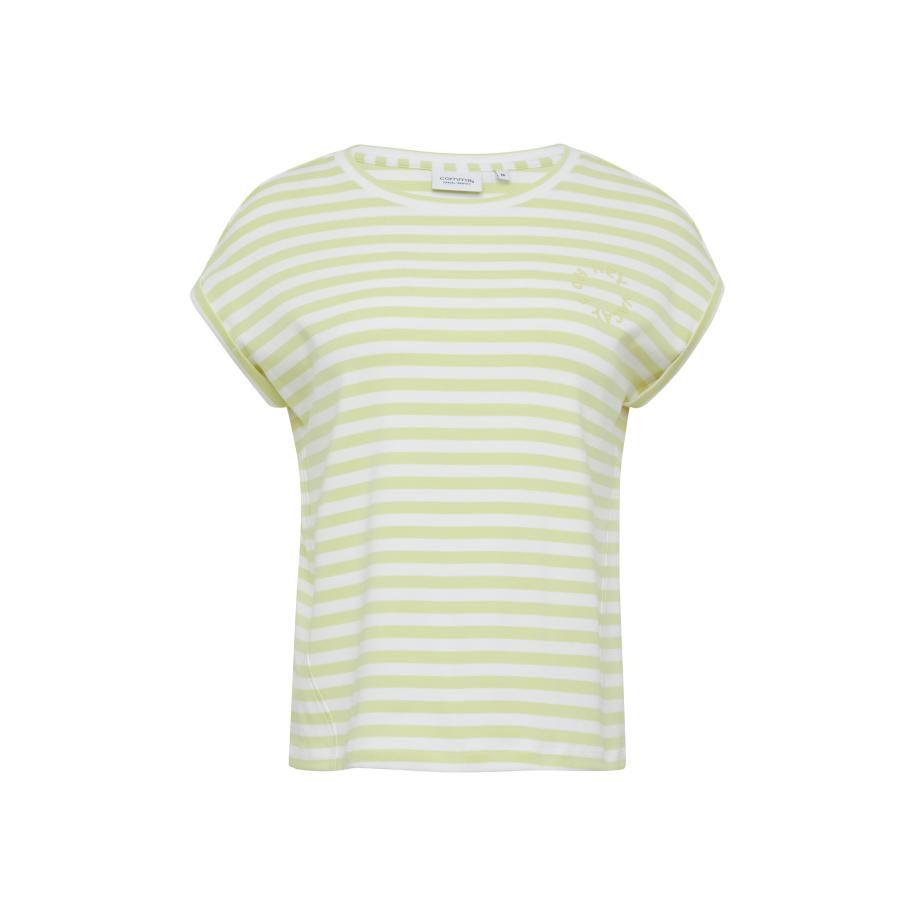comma casual identity comma casual identity Shirt lichtgeel / wit -