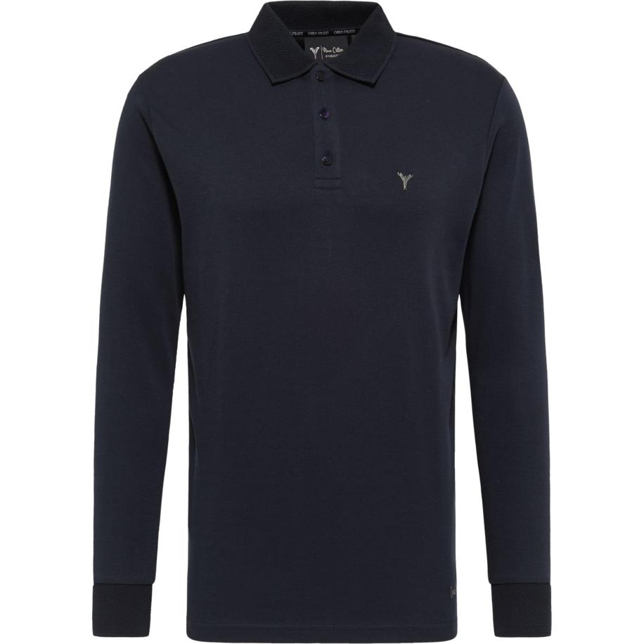 carlo colucci Carlo Colucci Shirt Corneanu nachtblauw / lichtgrijs -