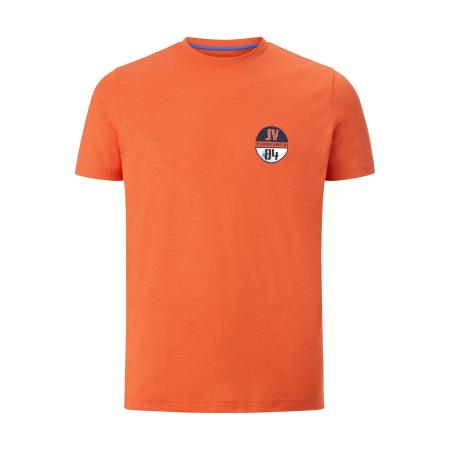 Jan Vanderstorm T-Shirt ronde hals oranje, Print