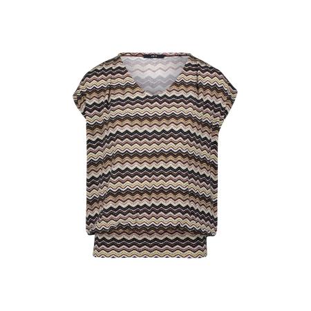 Zero zero Shirt beige / bruin / zwart / wit