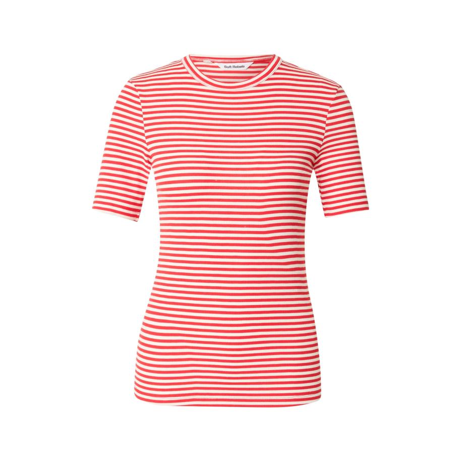 Soft Rebels Soft Rebels Shirt Fenja crème / rood -