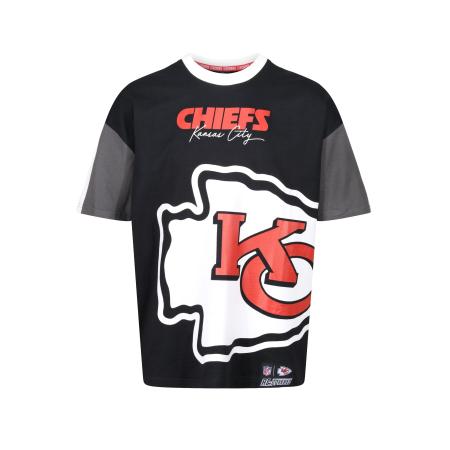 Recovered Recovered Shirt NFL Chiefs Kansas City Cut and Sew Oversized zwart