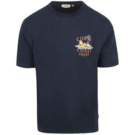 Shiwi T-Shirt Finn Coral Coast Navy
