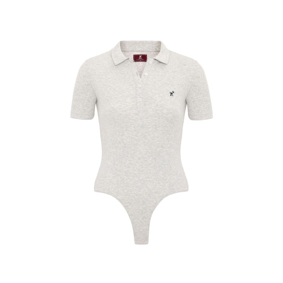 Williot Williot Shirt body grijs gemêleerd -