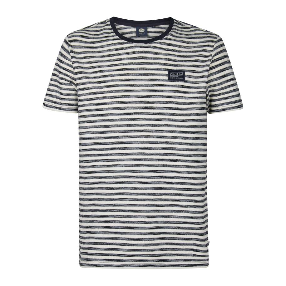 Petrol Industries Petrol Industries Shirt Oceanbreezeview marine / wit -