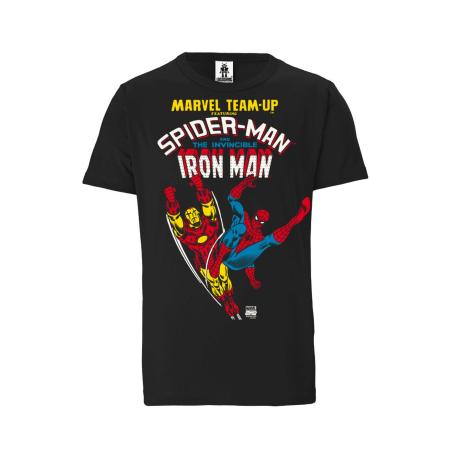 LOGOSHIRT Shirt Marvel Comics rood / zwart