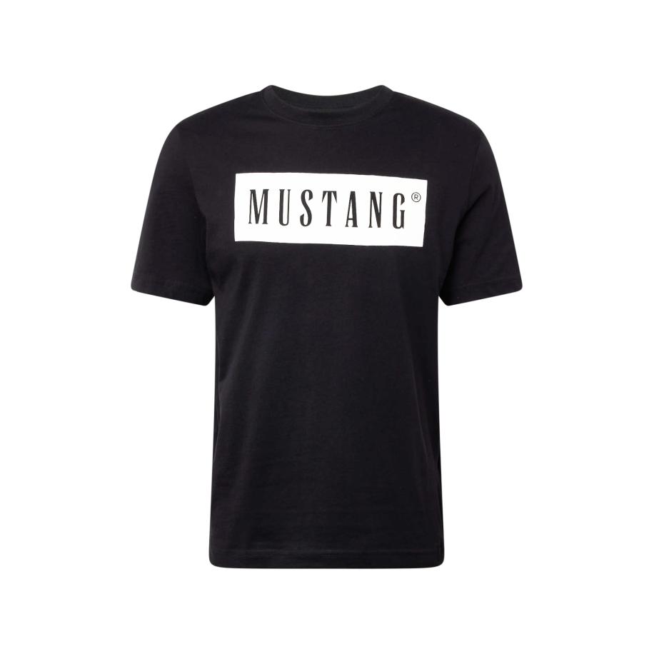 Mustang MUSTANG Shirt Austin zwart / offwhite -