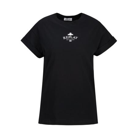 Replay REPLAY Shirt zwart / wit