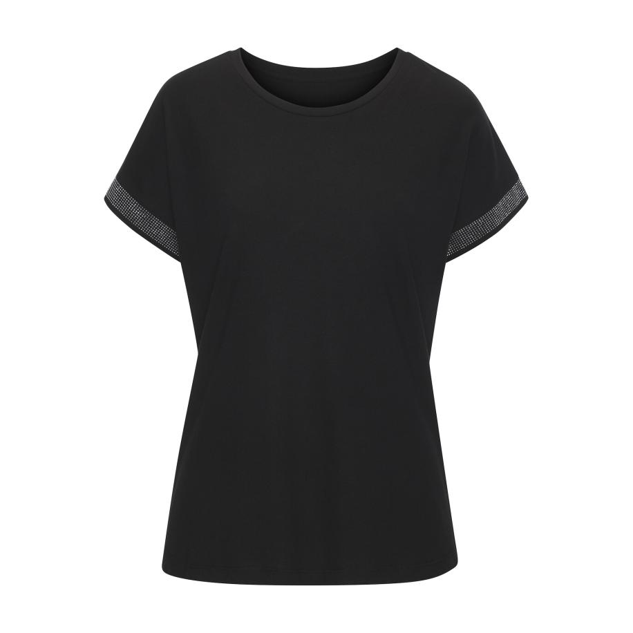 Lascana LASCANA Shirt zwart / zilver -
