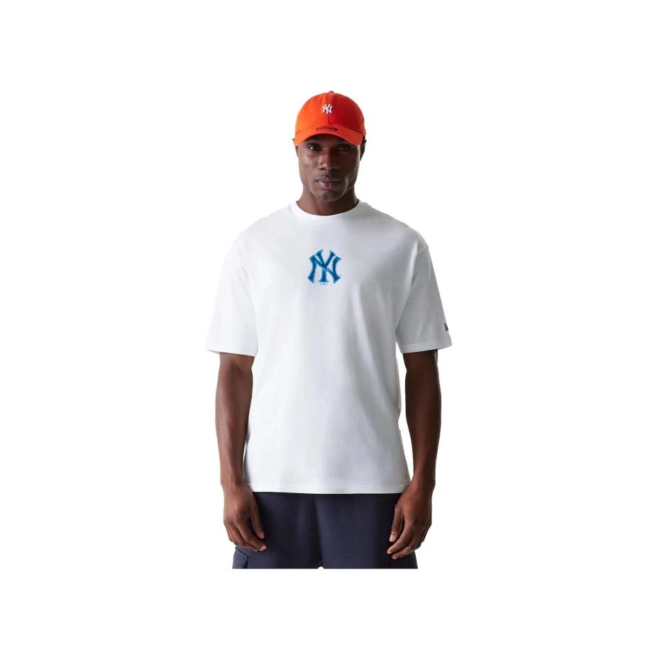 NEW ERA Shirt blauw / wit Wit
