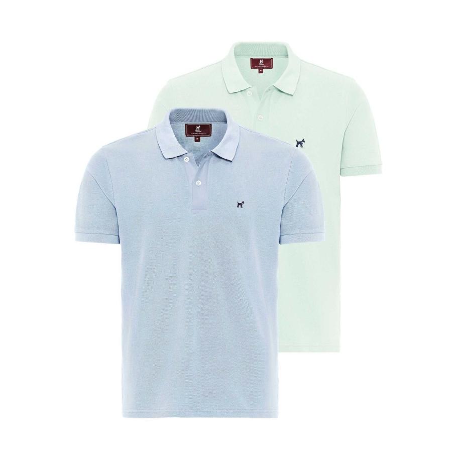 Williot Williot Shirt lichtblauw / mintgroen -