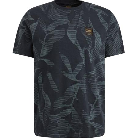 PME Legend T-Shirt Slub Jersey Print Navy