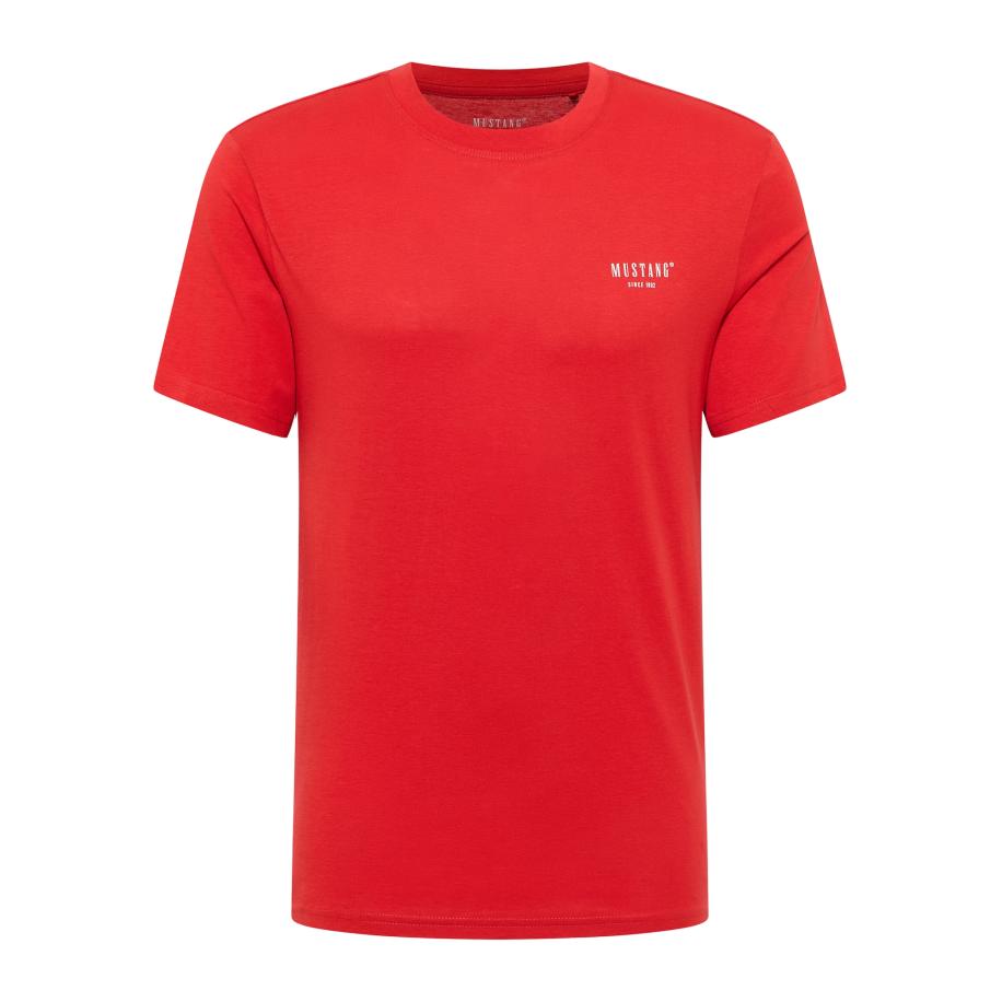 Mustang MUSTANG Shirt Austin lichtrood / wit -