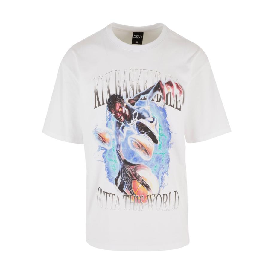 K1X K1X Shirt Bootleg lichtblauw / basaltgrijs / oranje / wit -