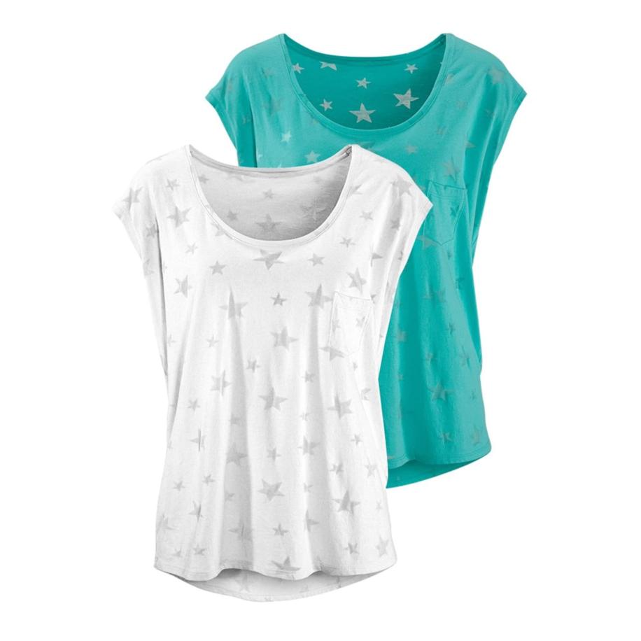 BEACH TIME BEACH TIME Shirt turquoise / wit -