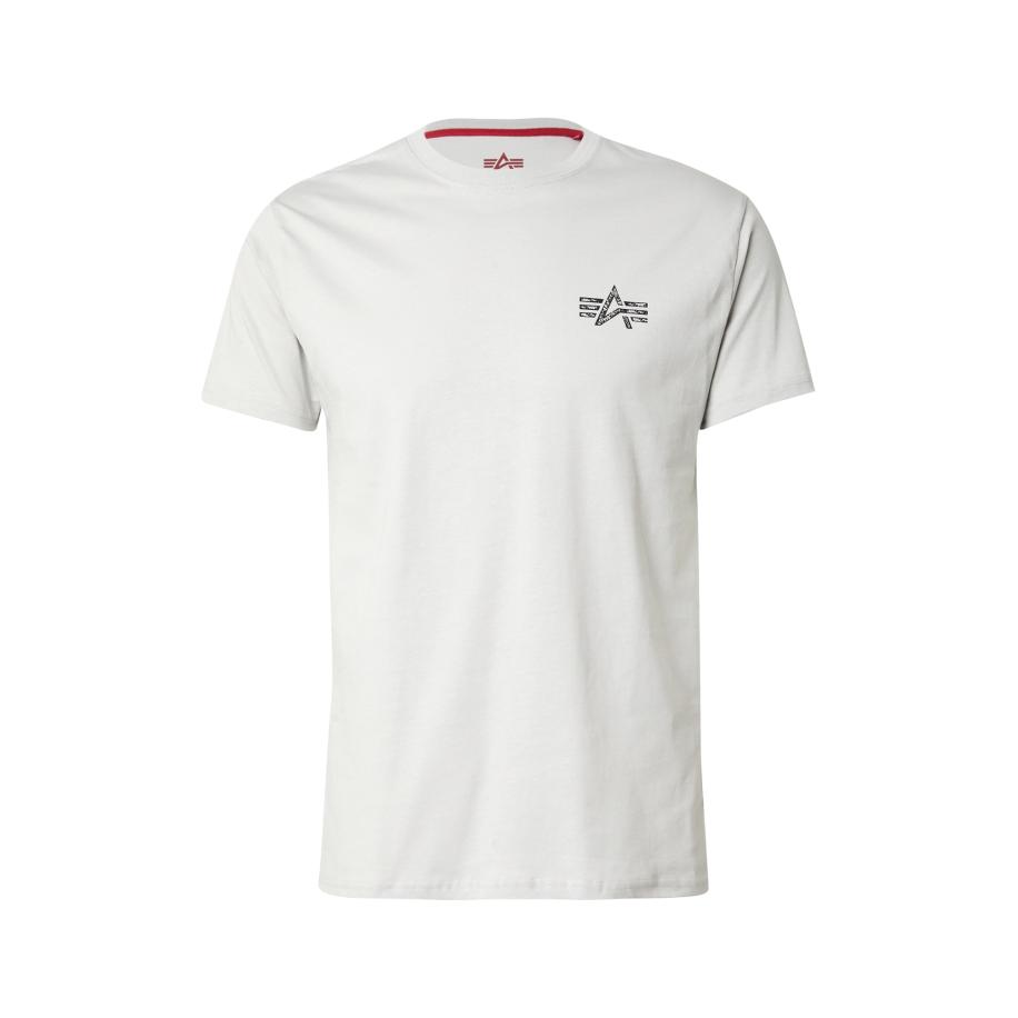 Alpha Industries ALPHA INDUSTRIES Shirt grijs / roestrood / zwart -