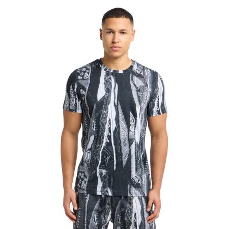 carlo colucci Carlo Colucci Shirt Egon grijs / zwart / wit