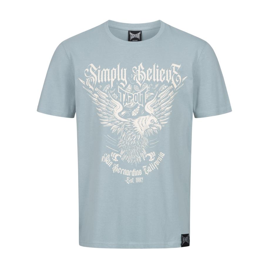 Tapout Tapout Shirt Throper lichtblauw / wit -