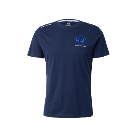 La Martina La Martina Shirt beige / navy / lichtblauw / wit