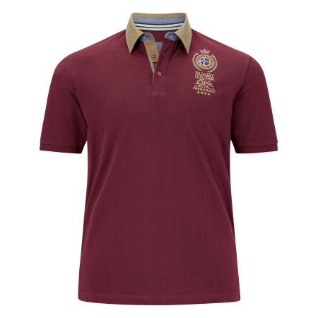 jan vanderstorm Jan Vanderstorm Shirt Joakim donkerbeige / donkerrood