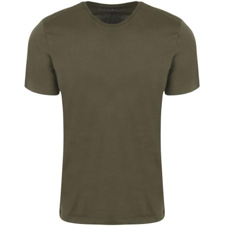 KnowledgeCotton Apparel T-shirt Olijfgroen