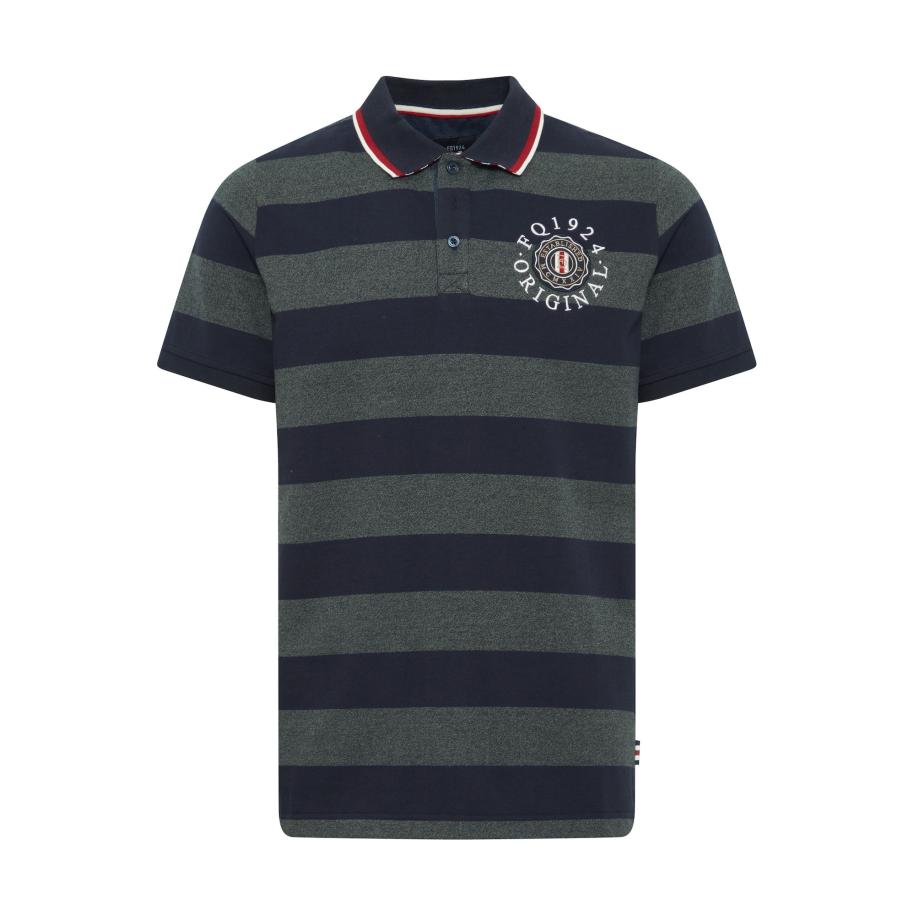 FQ1924 FQ1924 Shirt Peter donkerblauw / groen gemêleerd / kersrood / wit -