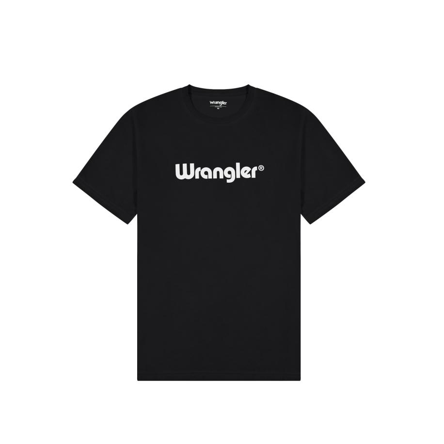 Wrangler WRANGLER Shirt LOGO TEE zwart / wit -