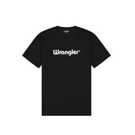Wrangler WRANGLER Shirt LOGO TEE zwart / wit