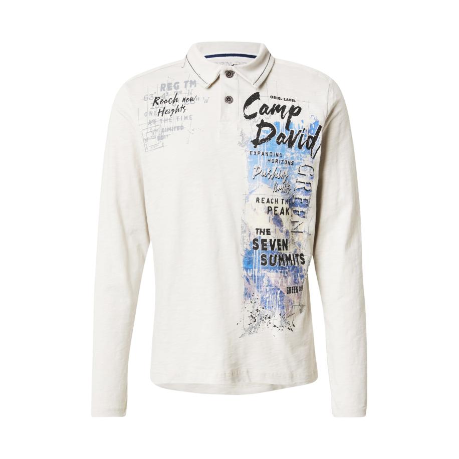 Camp David CAMP DAVID Shirt azuur / greige / zwart -