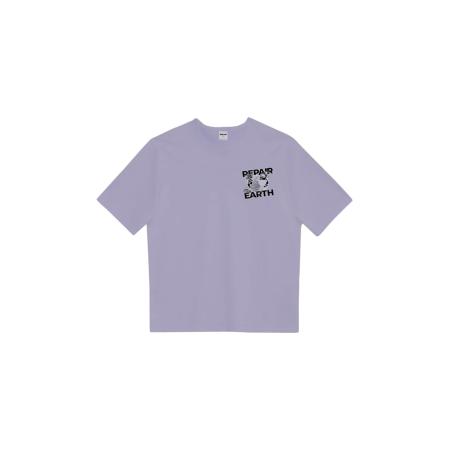 UNIQVIBE UNIQVIBE Shirt lavendel / zwart / wit