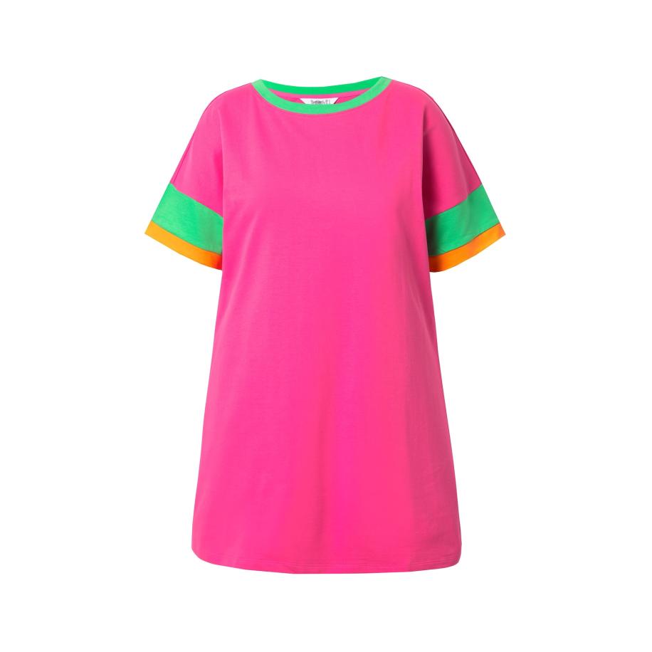 Angel of Style Shirt groen / oranje / pink Roze