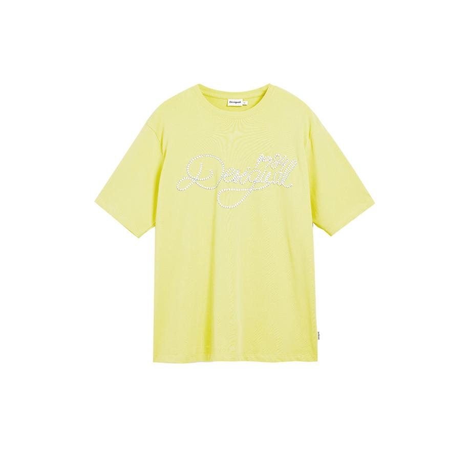 Desigual Desigual Shirt limoen / wit -