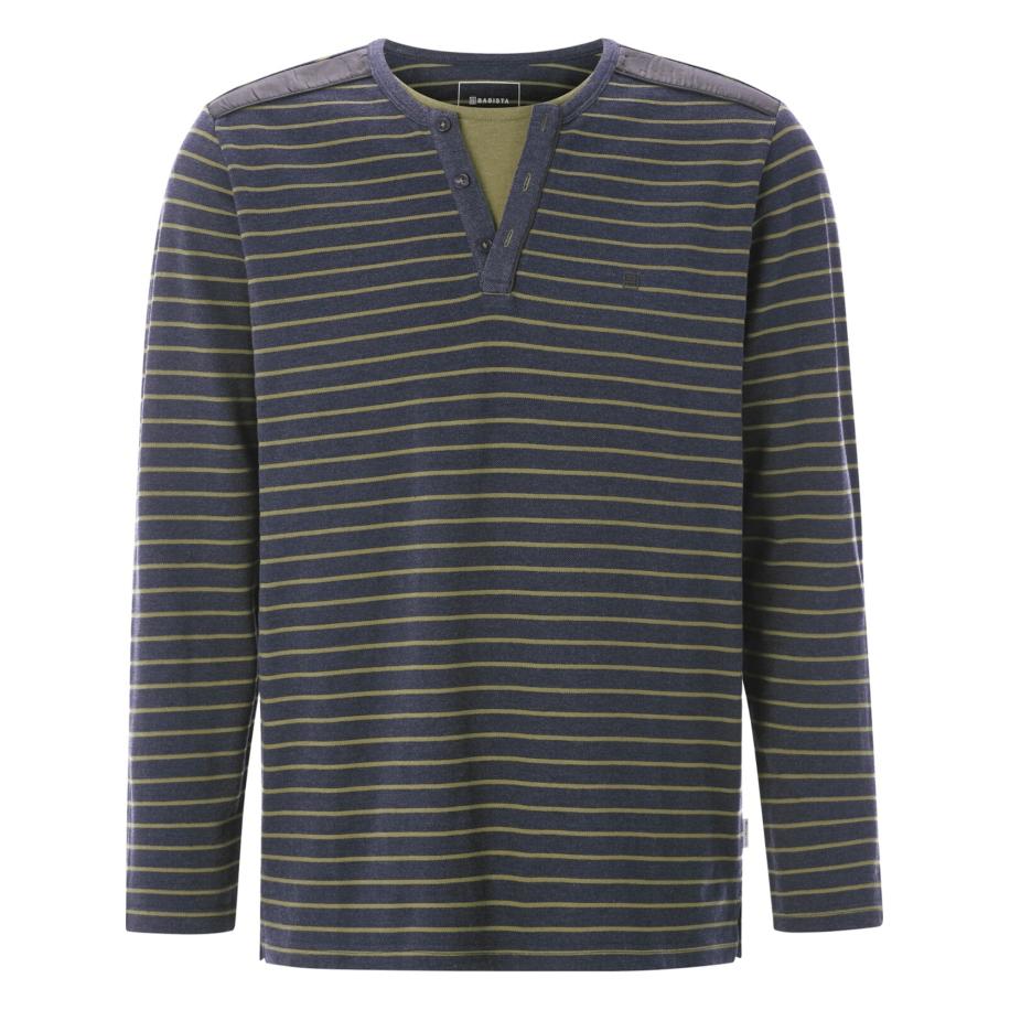 BABISTA BABISTA Shirt Gavino donkerblauw / kaki -