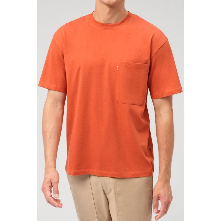 OLYMP Casual T-Shirt sienna, Effen Multicolor
