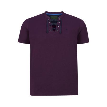 Charles Colby T-Shirt paars, Effen