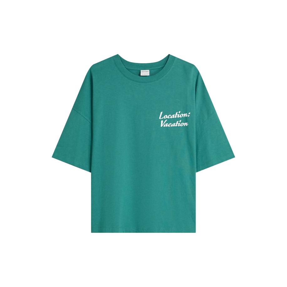 Bershka Bershka Shirt petrol / wit -