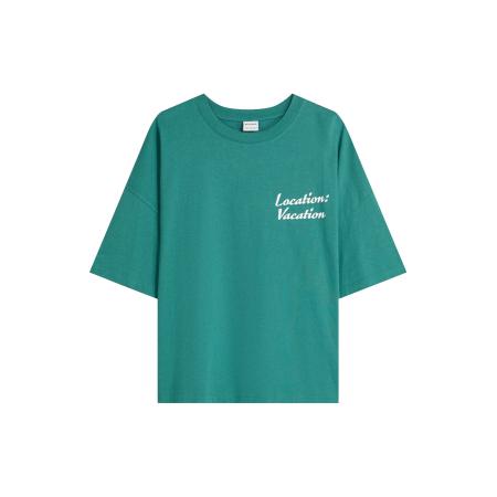 Bershka Bershka Shirt petrol / wit