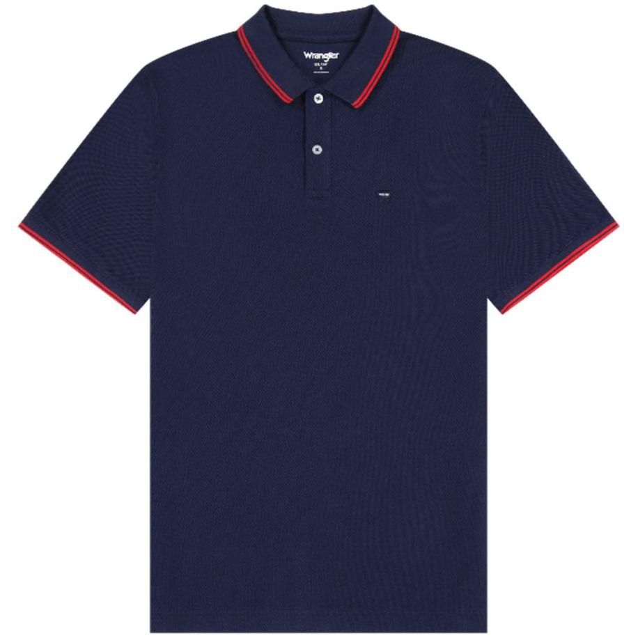 Wrangler WRANGLER Shirt POLO SHIRT navy / rood -
