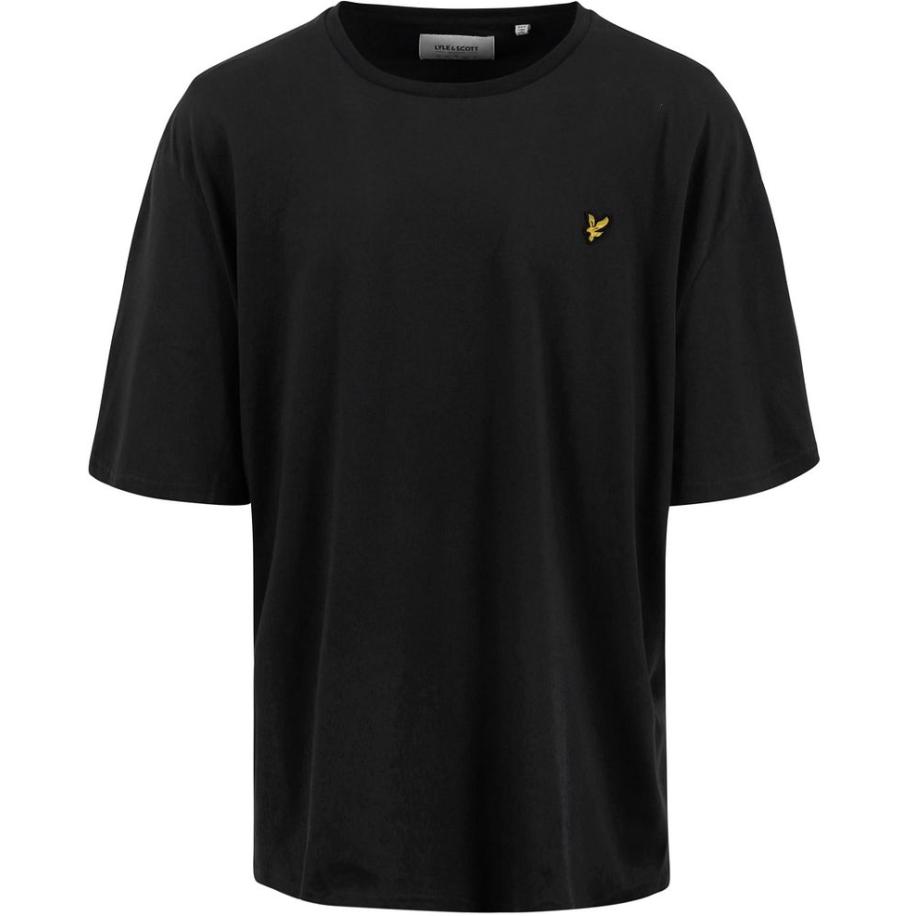 Lyle and Scott T-shirt Plussize Zwart Zwart