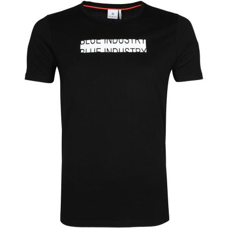 Blue Industry T-Shirt Logo Zwart