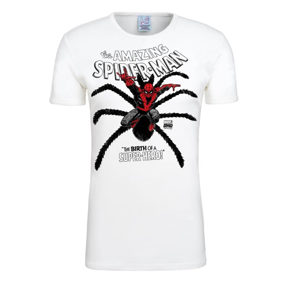 LOGOSHIRT Shirt Spider-Man Birth gemengde kleuren / wit Wit