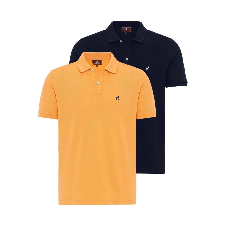 Williot Williot Shirt Pisa marine / oranje -