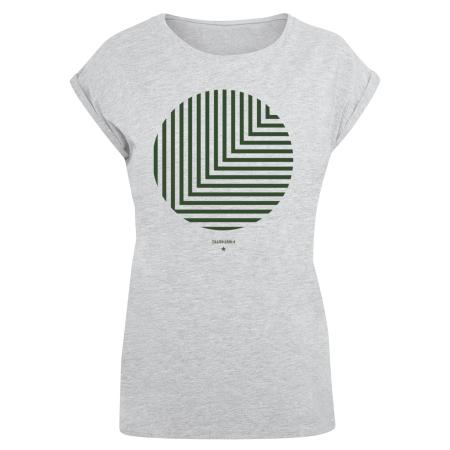 F4NT4STIC F4NT4STIC Shirt Geometrics grijs gemêleerd / groen