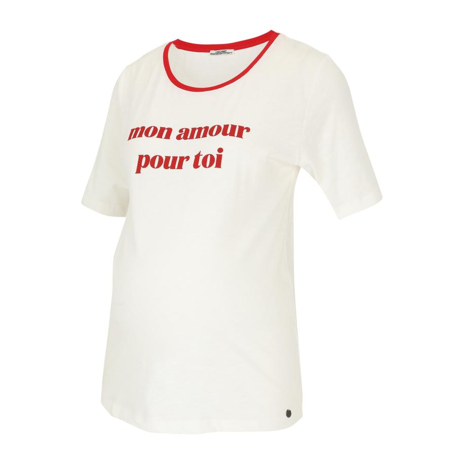 love2wait LOVE2WAIT Shirt Mon Amour rood / wit -