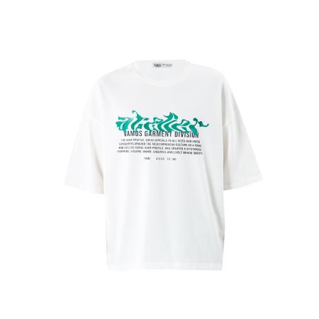 VAMOS CLO Shirt groen / zwart / wit