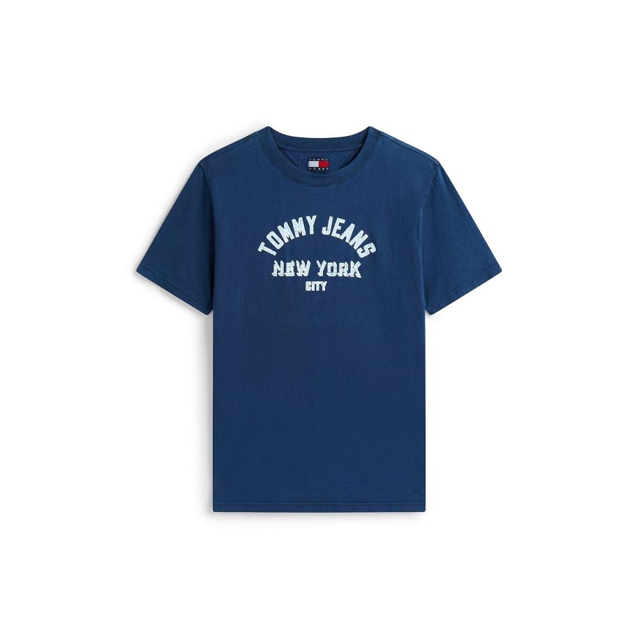 Tommy Jeans Tommy Jeans Shirt Varsity lichtblauw / donkerblauw / rosa -